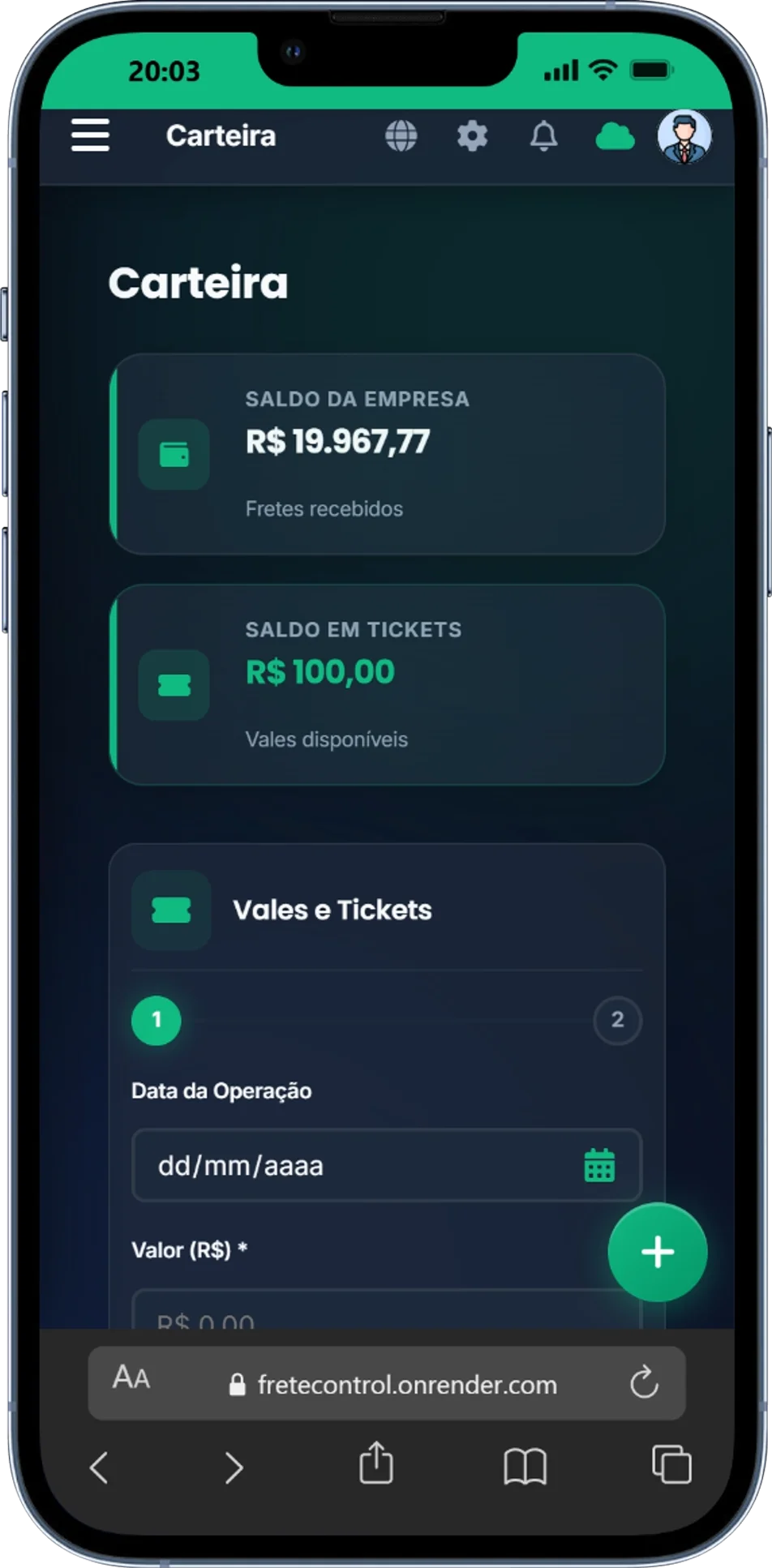 Interface Mobile